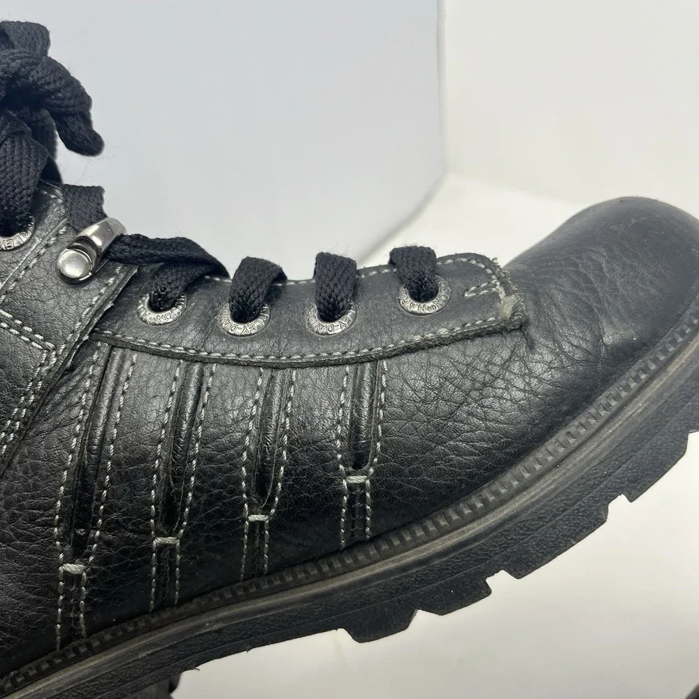 Harley-Davidson Tamia Lace Up/Side Zip Motorcycle Riding Boots Womans 8.5 Black